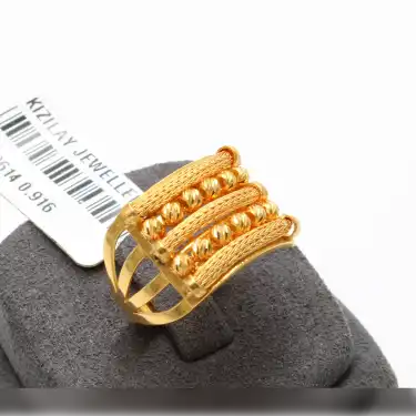 22 Ayar Dorikalı Kaburga Yüzük