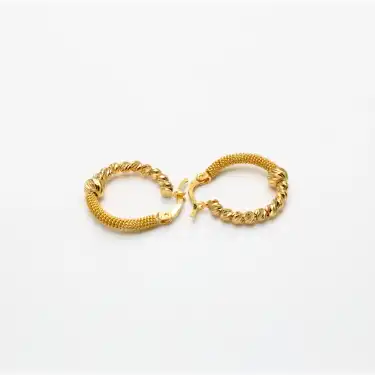 22 Ayar Dorikalı Küpe