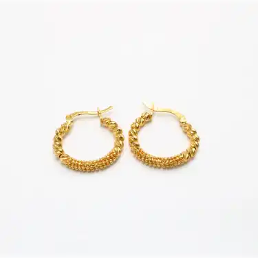 22 Ayar Dorikalı Küpe