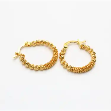 22 Ayar Dorikalı Küpe