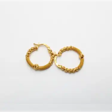 22 Ayar Dorikalı Küpe