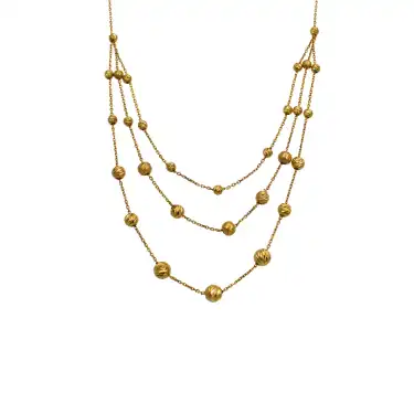 22 Ayar Dorikalı Minimal Kolye