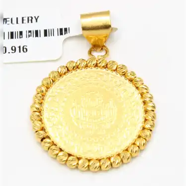 22 Ayar Dorikalı Orta Boy Kolye Ucu