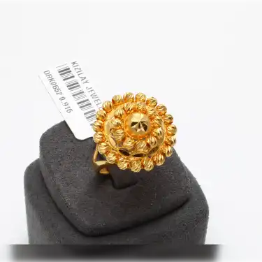 22 Ayar Dorikalı Oval Yüzük