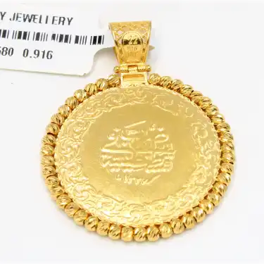 22 Ayar Dorikalı Reşat Kolye Ucu