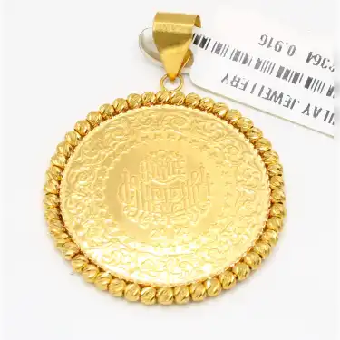 22 Ayar Dorikalı Tam Altın Kolye Ucu