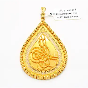 22 Ayar Dorikalı Tuğra Kolye Ucu