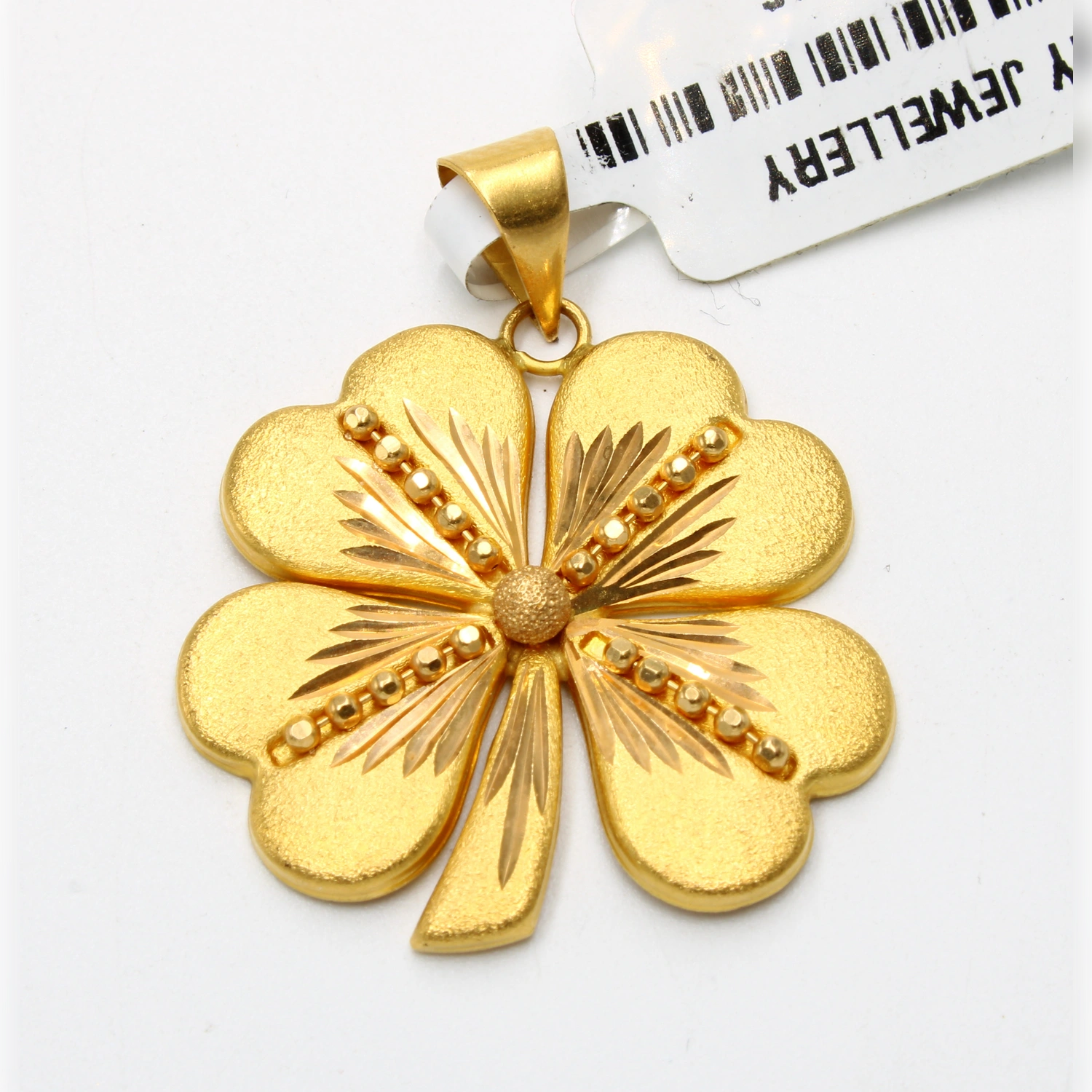 22 Ayar Dorikalı Yonca Kolye Ucu