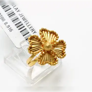 22 Ayar Dorikalı Yonca Yüzük