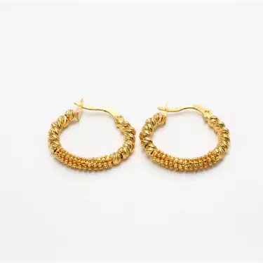 22 Ayar Droikalı Küpe