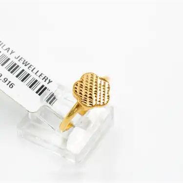 22 Ayar Yonca Yüzük