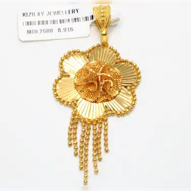 22 Ayar Fizyon Papatya Kolye Ucu