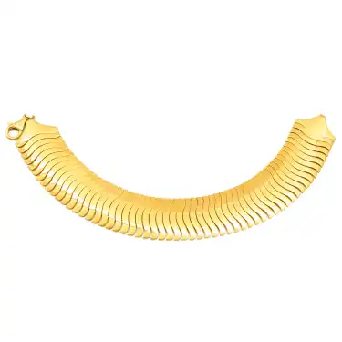 22 Ayar Geniş Balık Sırtı Bileklik