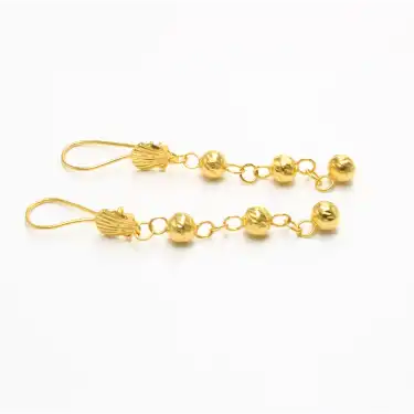 22 Ayar Habbeli Küpe