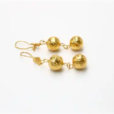 22 Ayar Habbeli Küpe