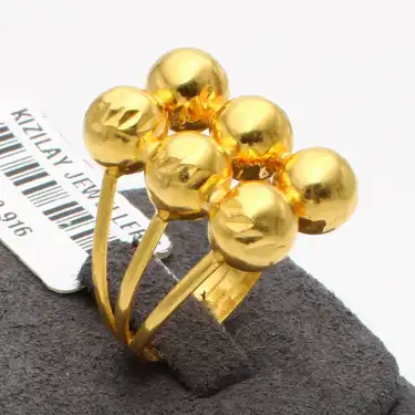 22 Ayar Habbeli Yüzük