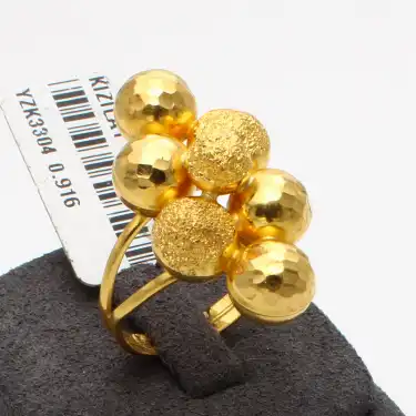 22 Ayar Habbeli Yüzük