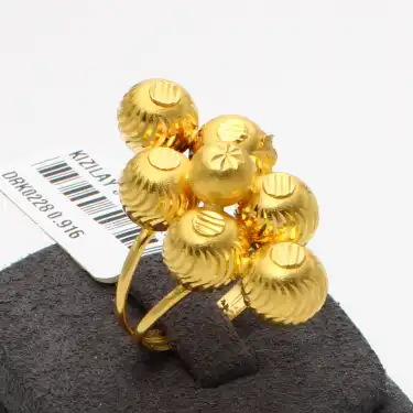 22 Ayar Habbeli Yüzük