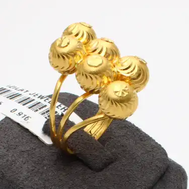 22 Ayar Habbeli Yüzük