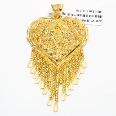 22 Ayar Harika Papatya Tasarım Hint Kolye Ucu