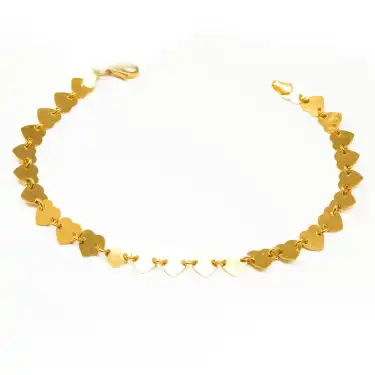 22 Ayar Kalp Bileklik