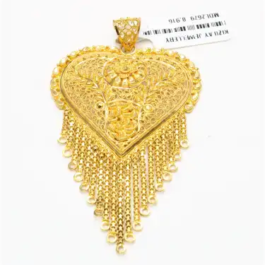22 Ayar Kalp Model Hint Kolye Ucu