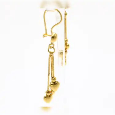 22 Ayar Kalp Model Küpe