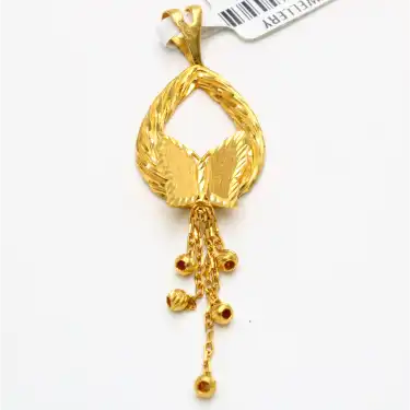 22 Ayar Kelebek Figür Dorikalı Kolye Ucu