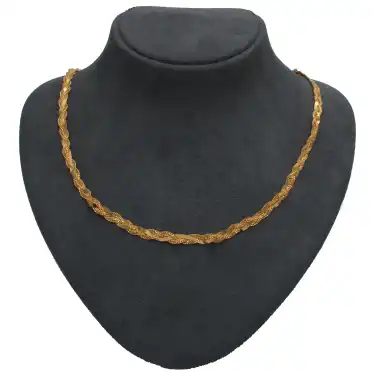 22 Ayar Örgü Ezme Kolye