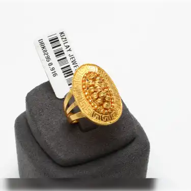 22 Ayar Oval Dorika Yüzük