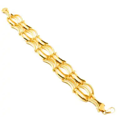 22 Ayar Oval Kaburga Bileklik