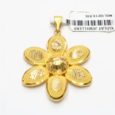 22 Ayar Papatya Model Kolye Ucu