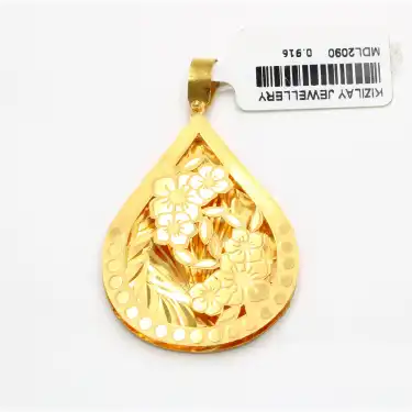 22 Ayar Papatya Tasarım Kolye Ucu