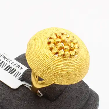 22 Ayar Parmak İzi Dorika Yüzük