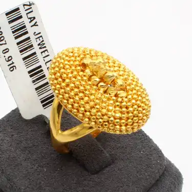 22 Ayar parmak izi Dorikalı Yüzük