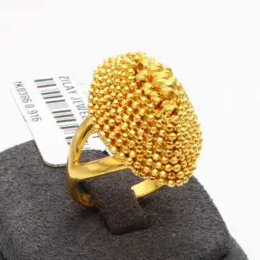 22 Ayar Parmak izi Dorikalı YÜZÜK