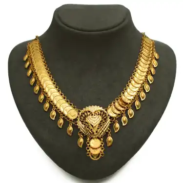 22 Ayar Pullu Baski Reşat Kolye