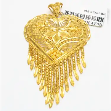 22 Ayar Pullu Hint Kolye Ucu