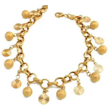 22 Ayar Salkım Zincir Bileklik