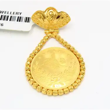 22 Ayar Saray Tasarım Dorikalı Kolye Ucu