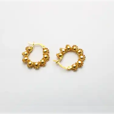 22 Ayar Sarmal Tasarım Küpe