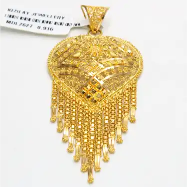 22 Ayar Şık Tasarım Hint Kolye Ucu