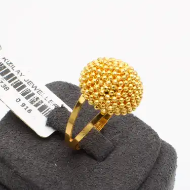 22 Ayar Tane Dorikalı Yüzük