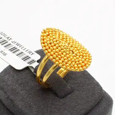 22 Ayar Taneli Dorika Yüzük