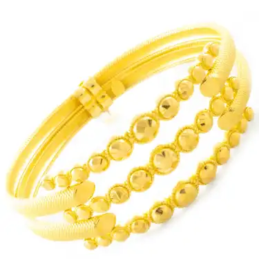 22 Ayar Taneli Kaburga Bilezik