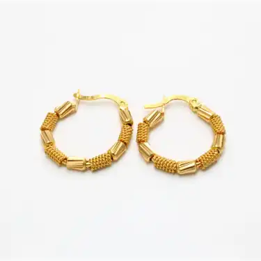 22 Ayar Tasaım Küpe