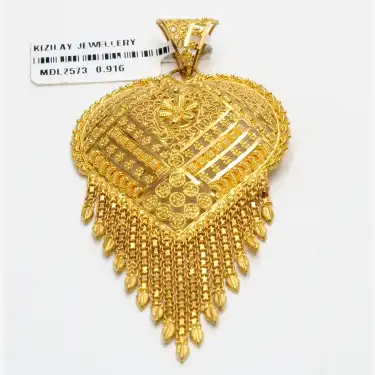 22 Ayar Tasarım Hint Kolye Ucu