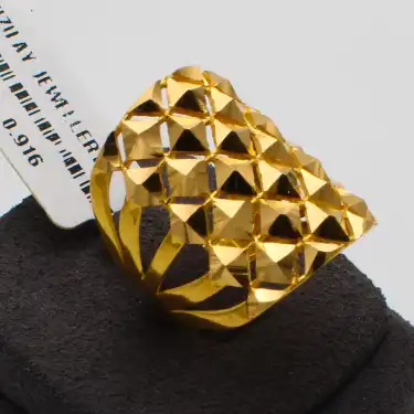 22 Ayar Tasarım Kaburga Yüzük