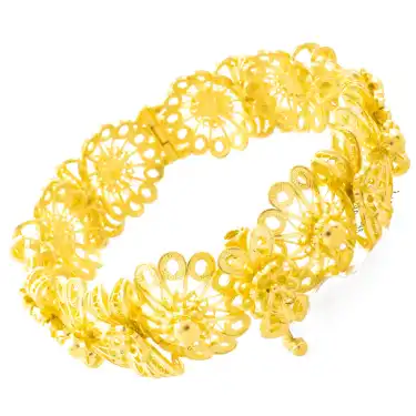 22 Ayar Tasarım Kelepçe Bilezik