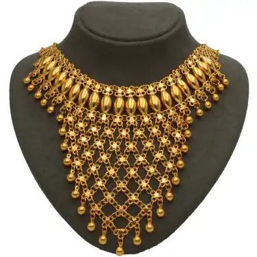 22 Ayar Tasarım Kişnişli Kolye